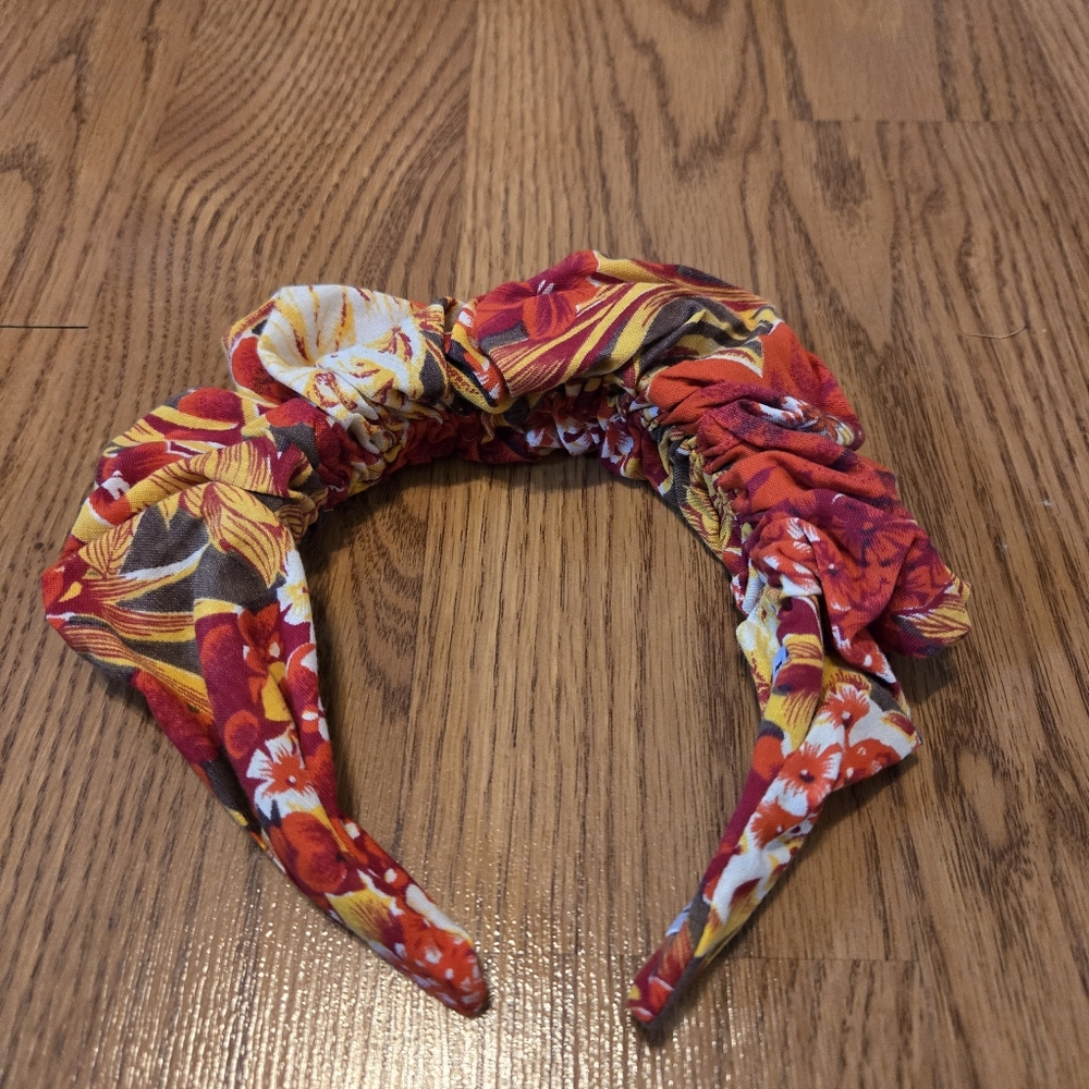 Fly By Night Crown Floral Headband Scrunchie Hair Accessory Artisan Boho Classic - Picture 1 of 8
